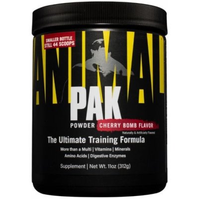 Animal Pak Powder - Universal Nutrition, príchuť čerešňa a bobule, 312g