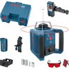 BOSCH GRL 300 HV, v kufríku, s jedou batériou 9V a prijímačom - 0601061501 - Rotačný laser