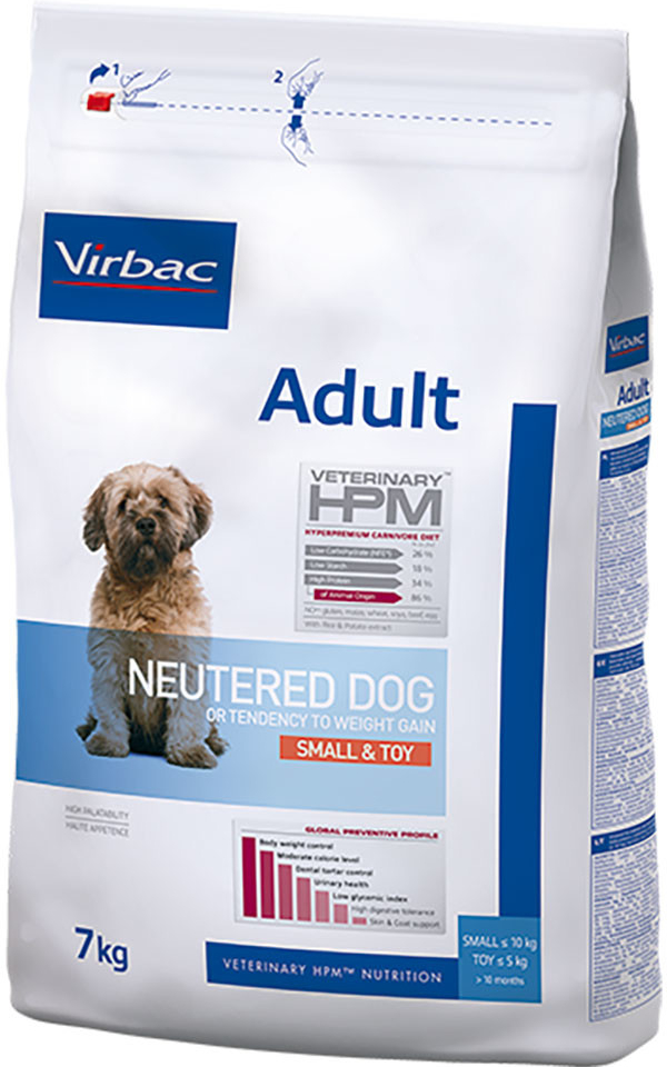Virbac Veterinary HPM Adult Mini & Toy Neutered 7 kg