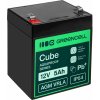GREEN CELL Bezúdržbová batéria AGM VRLA 12V | 5Ah | pre alarmy, hračky, UPS a iné