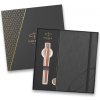 Parker Jotter XL Monochrome Pink Gold PGT guľôčkové pero, darčeková kazeta so zápisníkom