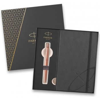 Parker Jotter XL Monochrome Pink Gold PGT guľôčkové pero, darčeková kazeta so zápisníkom