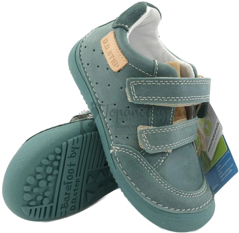 D.D.Step detské barefoot topánky S063-41377 emerald