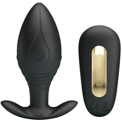 Pretty Love Regina Anal Plug Rechargeable Vibrator Black