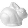 Polystyrénový zajac 14 cm (polystyrénové komponenty na dekorovanie)