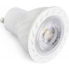 Stmievateľný COB LED reflektor 7W 700lm GU10 60°24V DC Teplá bílá