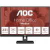 AOC Essential-line 24E3UM LED monitor 61 cm (24 palca) En.trieda 2021 E (A - G) 1920 x 1080 Pixel Full HD 4 ms HDMI ™, DisplayPort, zásuvka slúchadiel, USB,; 24E3UM