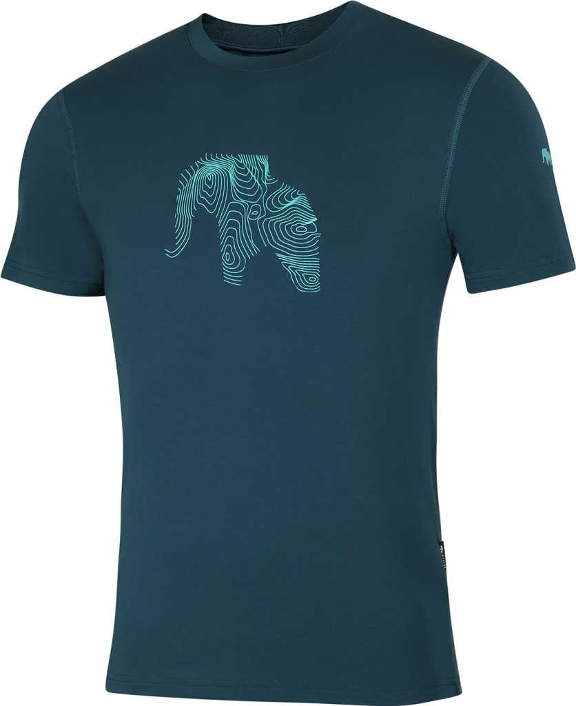 Zulu pánske tričko Bambus Elephant 210 Short zelené
