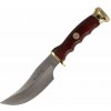Vega Muela DP-10M lovecký nôž 10 cm, drevo Pakka, kožené puzdro