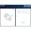 GILLE FOOT PEGS SUPPORTS, BLK