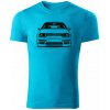 T-ričko Volkswagen Golf Mk3 Front pánske tričko Farba trička: Jablkovozelená, Farba potlače: Biela, Veľkosť: 4XL