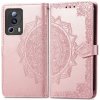 Peňaženkové puzdro Embossing Pattern Mandala Flower ružové – Xiaomi 13 Lite