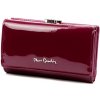 Pierre Cardin 07 SHINY 108 bordová dámska kožená peňaženka z kožených vlákien 14,5 x 9 cm