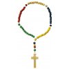 Ruženec: misijný, drevený na gumičke - 08/EL T2