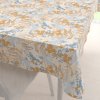 Biante Zamatový obdĺžnikový obrus Tamara TMR-043 Hnedo-modré designové rastliny 130x220 cm