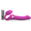 Strap-On-Me - Strap-On Multi Orgasm Remote Controlled 3 Motors Fuchsia L - Pripínací Penis
