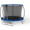 10FT záhradná trampolína 305cm + rebrík + sieť na topánky, modrá - Fuunky