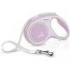 Vodítko Flexi New Comfort páska M 5 m svetloružové (do 25 kg)