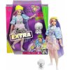 Barbie Extra s afro a duhovou bundou včetně mazlíčka