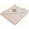 Bocioland KÚPACIA POKRÝVKA 100x100 béžová SZOP uterák s kapucňou