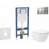 Geberit Duofix Set predstenovej inštalácie, klozetu Oudee Vortex a dosky softclose, tlačidlo Sigma30, lakovaný chróm mat/chróm SANI11CA1148B