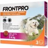 FRONTPRO 11 mg žuvacie tablety pre psy (2 - 4 kg) 1x3 ks