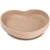 Canpol babies Silicone Suction Plate Heart Beige silikonový talíř s přísavkou 300 ml
