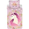 JERRY FABRICS Obliečky Jednorožec flowers Bavlna, 140/200, 70/90 cm
