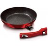 Panvica s mramorovým povrchom a odnímateľnou rukoväťou 28cm METALLIC LINE BURGUNDY EDITION 19062