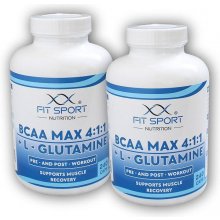 FitSport Nutrition BCAA MAX 4:1:1 + L-Glutamine 480 kapsúl