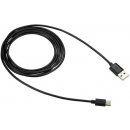Canyon CNE-USBC2B USB-C / USB 2.0, 5V 1A, priemer 3.2mm, PVC, 1,8m, černý