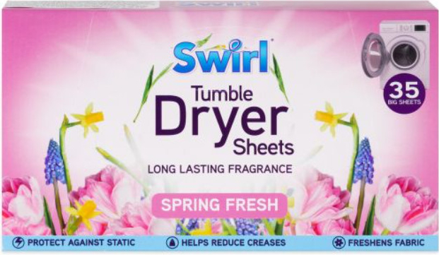 Swirl Spring Fresh vonné ubrousky do sušičky 35 ks