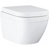 Wc závesné GROHE Euro Ceramic alpská biela zadný odpad 39554000