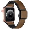 eses Športový kožený remienok pre Apple Watch - Hnedý 42mm, 44mm, 45mm, 49mm