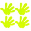 Sada reflexných nálepiek HANDS AMiO-03942