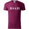 Karate postavy - Tričko z organickej bavlny - 2XL ( Fuchsiová )
