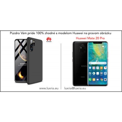 Púzdro Roybens 360 Full Body Huawei + tvrdené sklo - Huawei P Smart 2019 Čierne