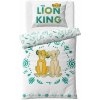 Carbotex · Obojstranné bavlnené posteľné obliečky Leví kráľ – motív Simba a Nala - 100% bavlna - 70 x 90 cm + 140 x 200 cm