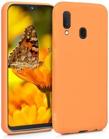 Púzdro kwmobile Samsung Galaxy A20e oranžové