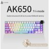 Ajazz Mechanická herní klávesnice AK650 Dream Weaver Switch, fialová-bílá-modrá-3 modely-RGB