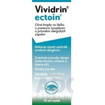 Bausch & Lomb Vividrin ectoin očné kvapky 10 ml