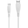 Datový kabel USB ALIGATOR RX550 nabíjecí bílý, originální