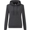 Fruit of the Loom Mikina Classic Lady-Fit Hooded Sweat s kapucí, dámská COT162038t3702-dark heathe M Melír šedá tmavá