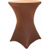 TENTino Elastický obrus na koktejlový bistro stôl 80 cm VIAC FARIEB Farba obrusu: ČOKOLÁDOVOHNEDÁ / CHOCOLATE