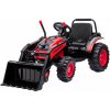 Mamido detský elektrický traktor s lopatou červená