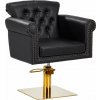 Activeshop Gabbiano kadeřnické křeslo Berlin gold black
