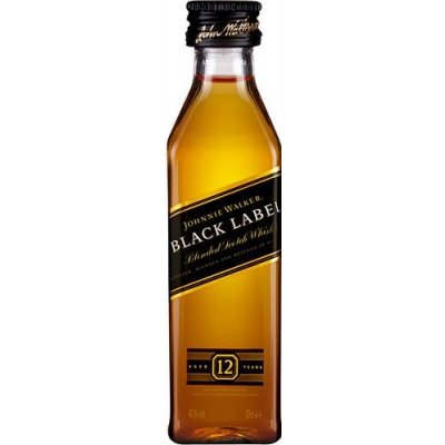 Johnnie Walker Black Label Mini 40% 0,05 l (čistá fľaša)