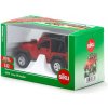 SIKU Jeep Wrangler čierna červená mestský model auta kov plast Jeep Wrangler 80 mm 1:32