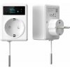 IMMAX NEO SMART chytrá vnitřní zásuvka s teploměrem bez kolíku (typ F)/ 16A/ Wi-Fi/ TUYA/ LIDL (07811L)