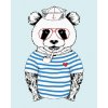 Diamondi Diamantové maľovanie - NÁMORNÍK PANDA Rámovanie: vypnuté plátno na rám, Rozmer: 40x50 cm